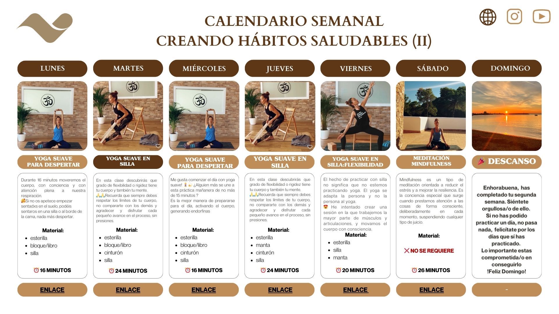 Calendario yoga suave II