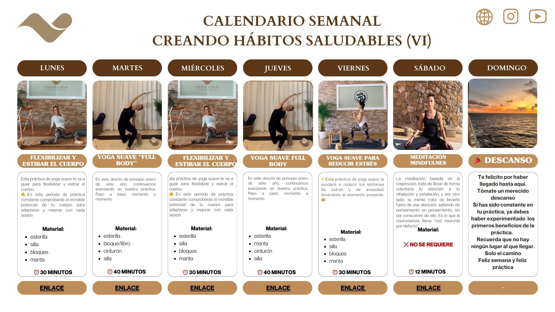 calendario yoga suave habito saludable veronica salas