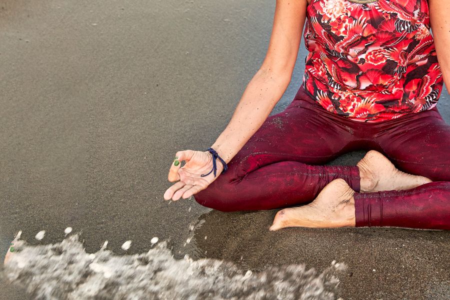 Meditación guiada en la playa